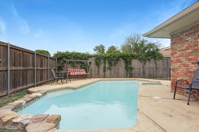 view of pool with a patio area