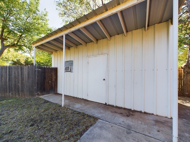 view of outdoor structure