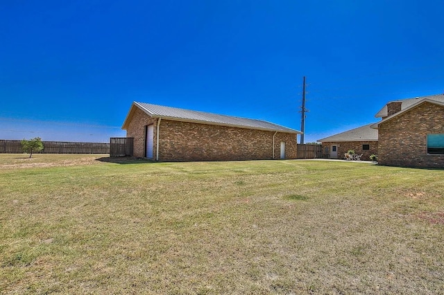 exterior space with a lawn