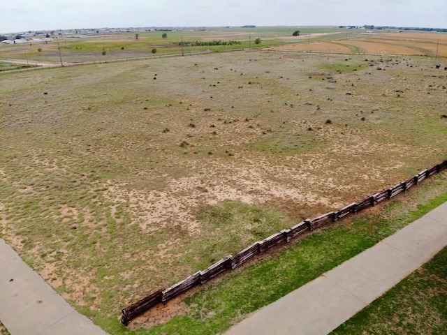 drone / aerial view with a rural view