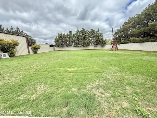 5810 116th St, Lubbock, TX 79424 - view of yard with a fenced backyard