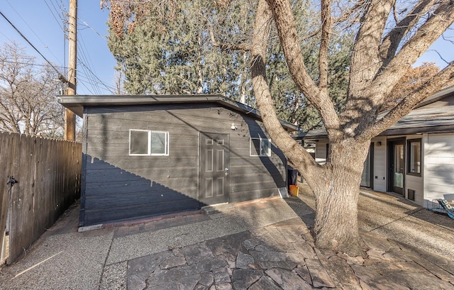 exterior space with a patio area