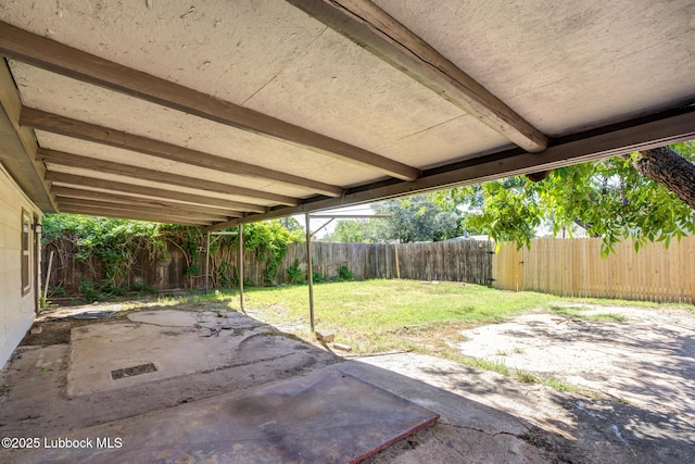 3819 30th St, Lubbock, TX 79410 - view of yard with a patio and a carport