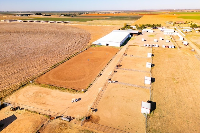 aerial view with a rural view