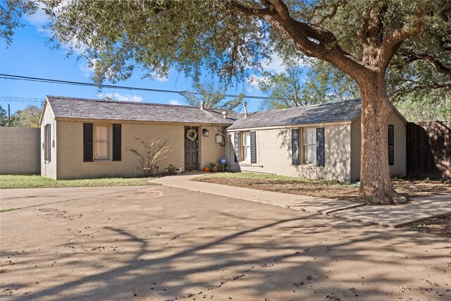 view of ranch-style home