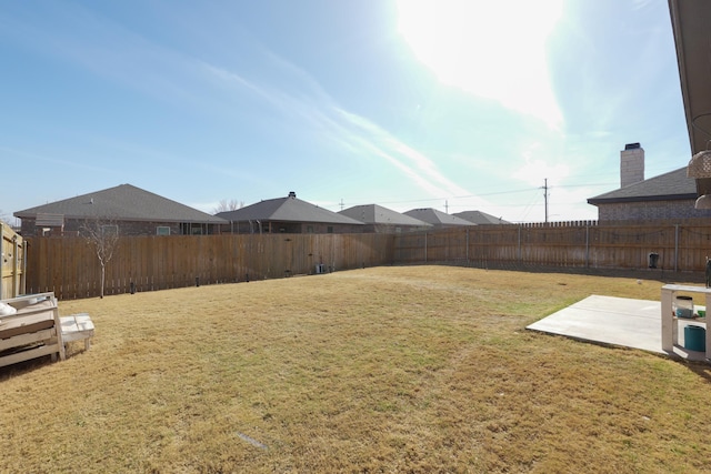 7813 89th St, Lubbock, TX 79424 - view of yard with a fenced backyard and a patio area
