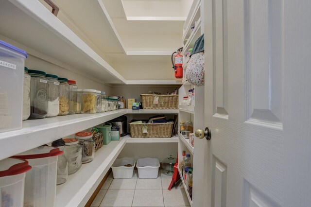 view of pantry