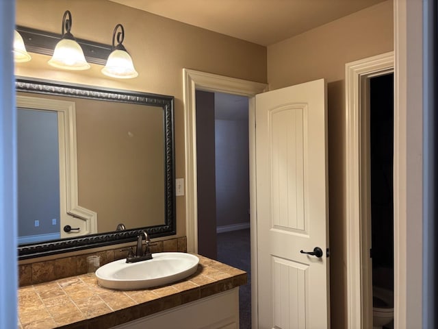 bathroom with vanity