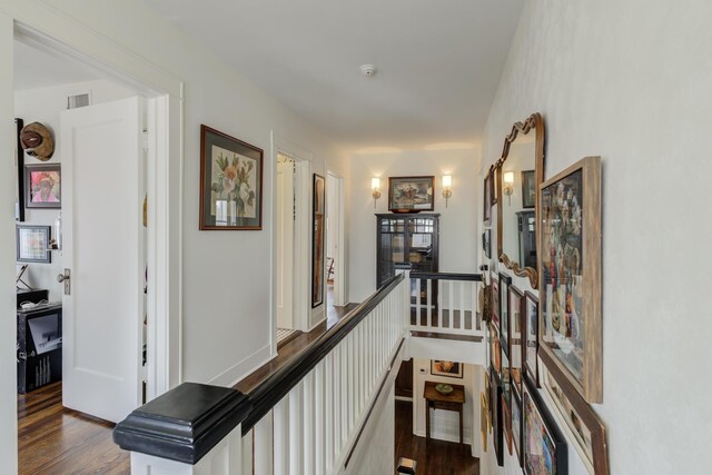 3003 19th St, Lubbock, TX 79410 - hallway with dark wood-style flooring