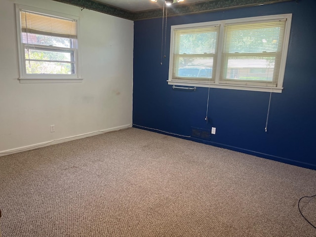 view of carpeted empty room