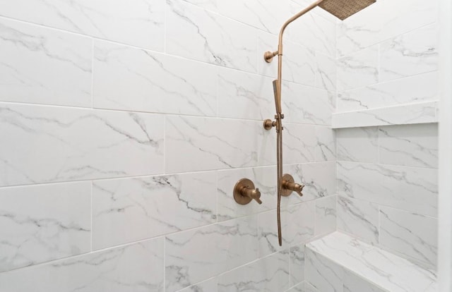 room details with tiled shower