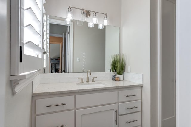 bathroom featuring vanity