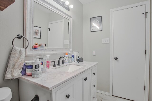 bathroom with vanity