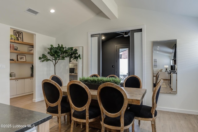 3617 127th St, Lubbock, TX 79423 - dining space featuring light wood-type flooring and a ceiling fan