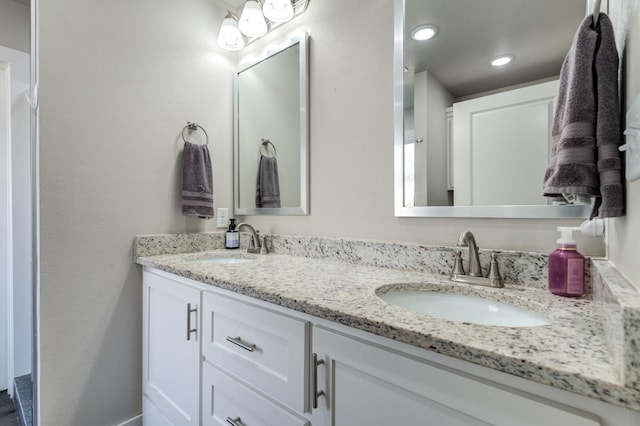 bathroom featuring vanity