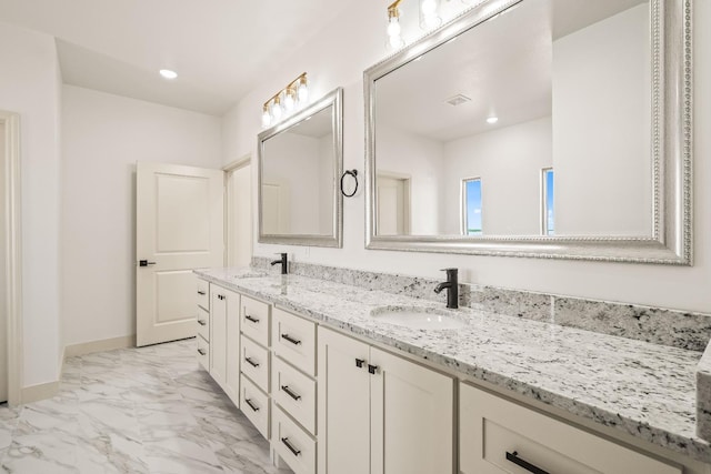 bathroom featuring vanity