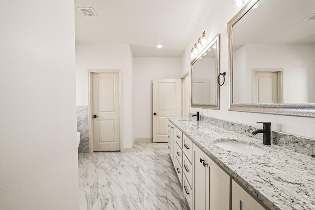 bathroom with vanity