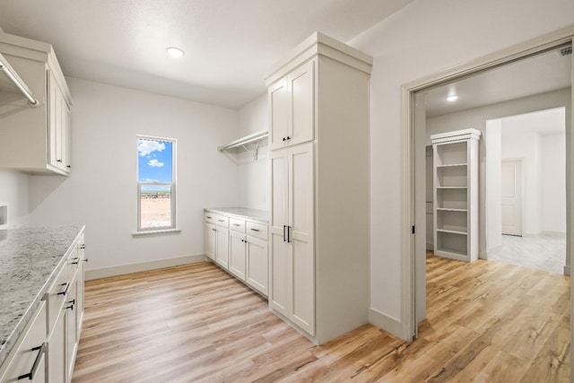 interior space featuring light wood-type flooring