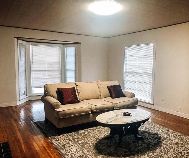 2003 30th St, Lubbock, TX 79411 - living area featuring wood-type flooring and baseboards