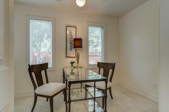 view of dining room