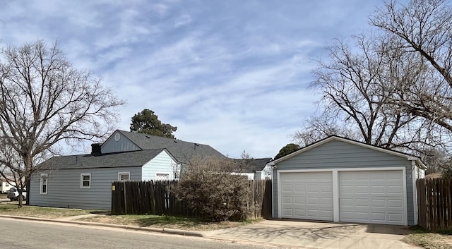 exterior space with fence