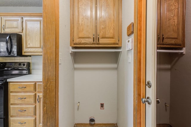 view of clothes washing area