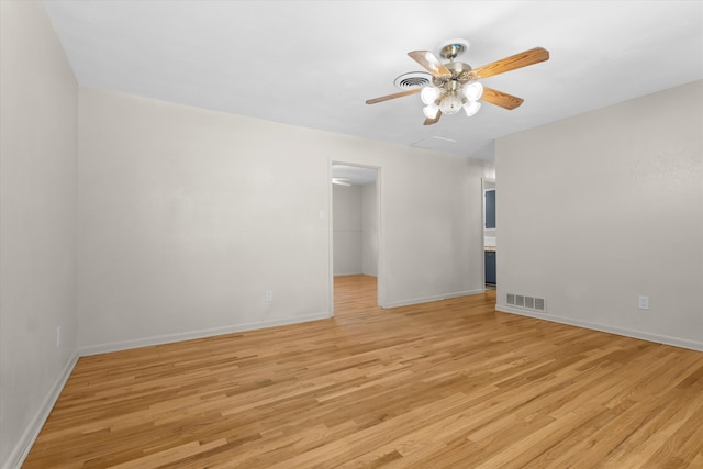 4416 33rd St, Lubbock, TX 79410 - spare room with light wood-style floors and a ceiling fan