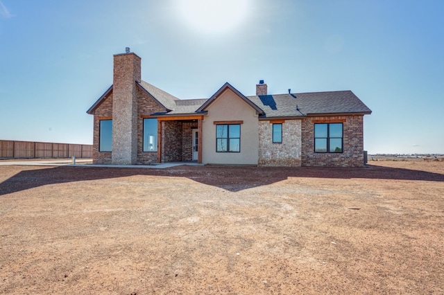 view of rear view of property