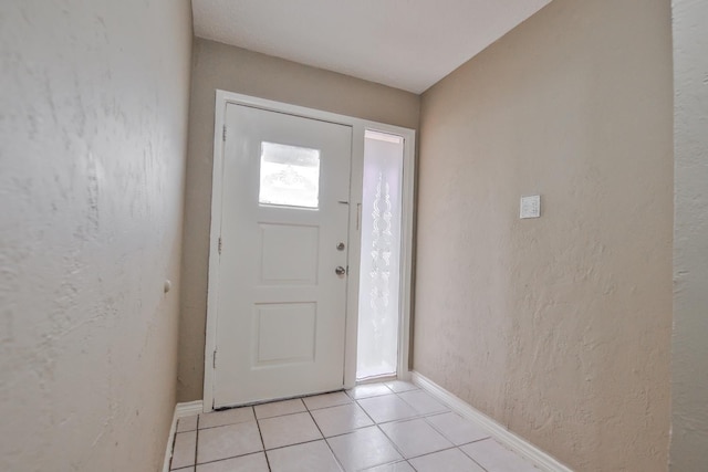 view of tiled entrance foyer