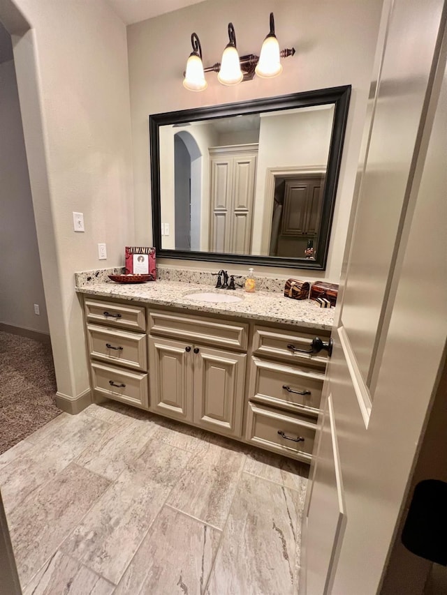 bathroom with vanity