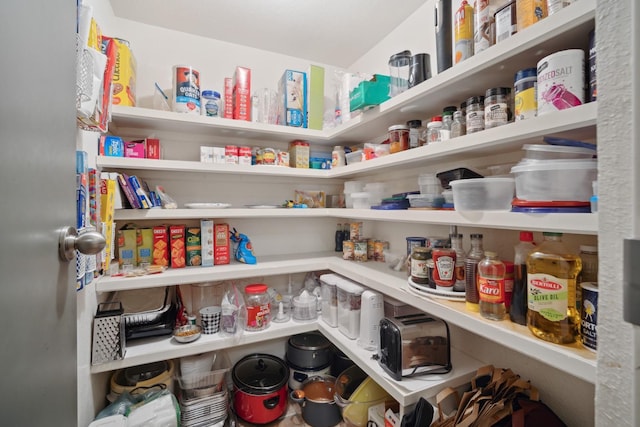 view of pantry