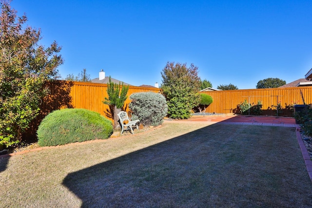 view of yard with a patio