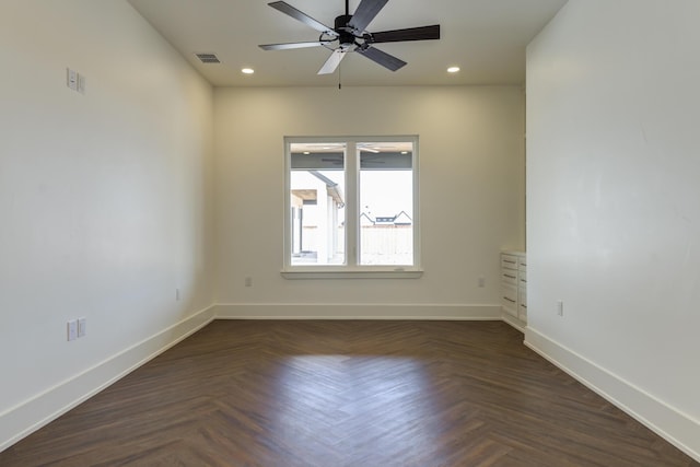 7710 46th St, Lubbock, TX 79407 - spare room with a ceiling fan and recessed lighting
