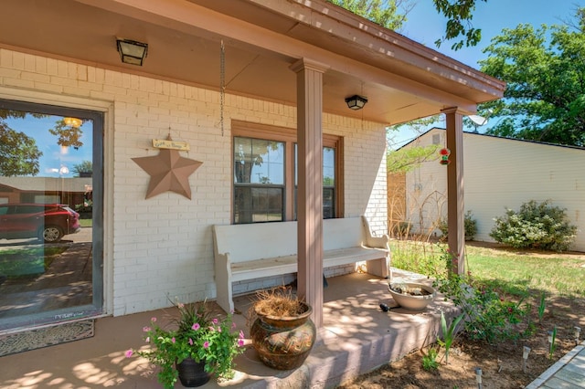 view of patio / terrace featuring a porch