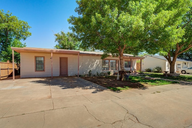 view of ranch-style house