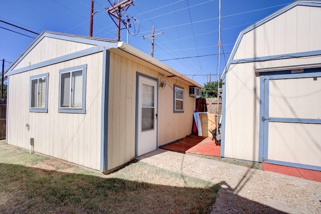 view of outbuilding