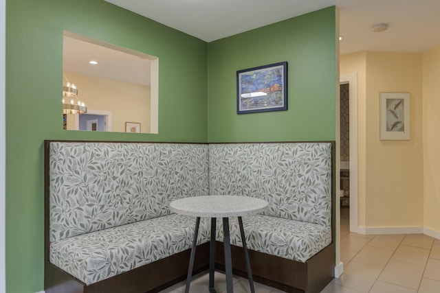 4615 11th St, Lubbock, TX 79416 - sitting room featuring tile patterned floors and a chandelier