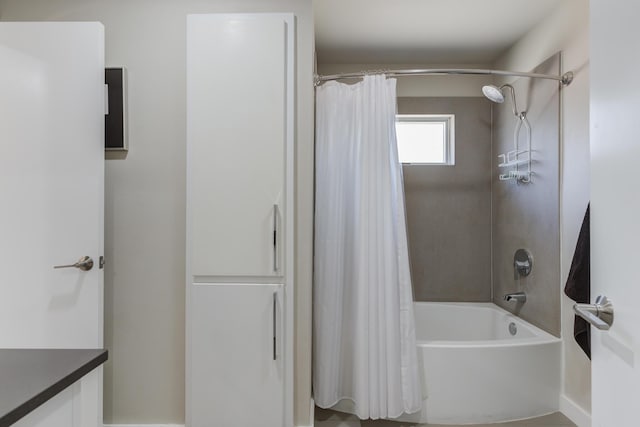 4615 11th St, Lubbock, TX 79416 - bathroom featuring shower / bath combo and vanity