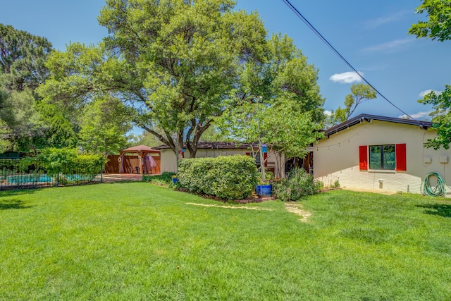 4615 11th St, Lubbock, TX 79416 - view of yard with a gazebo