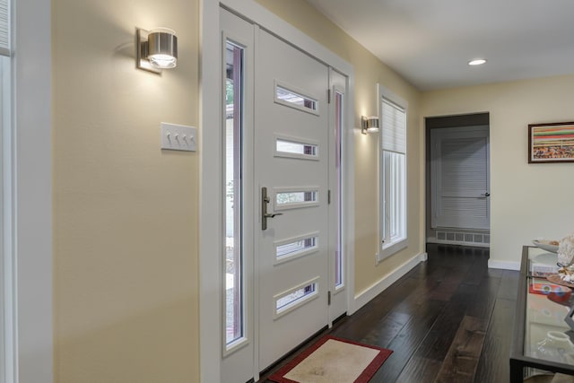 4615 11th St, Lubbock, TX 79416 - entrance foyer featuring dark wood finished floors and recessed lighting