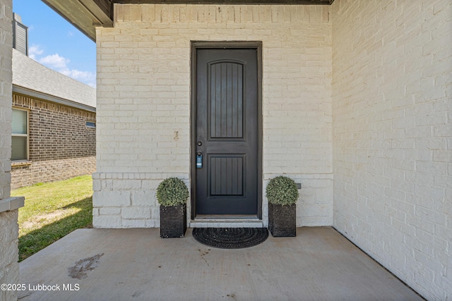 1016 N Genoa Ave, Lubbock, TX 79416 - property entrance with brick siding
