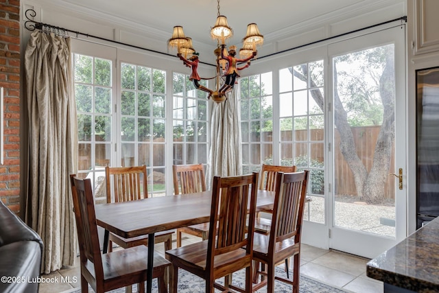 4204 89th St, Lubbock, TX 79423 - sunroom with a chandelier and french doors