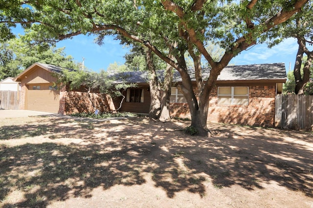 ranch-style house with a garage