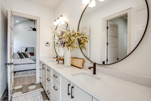 bathroom with vanity