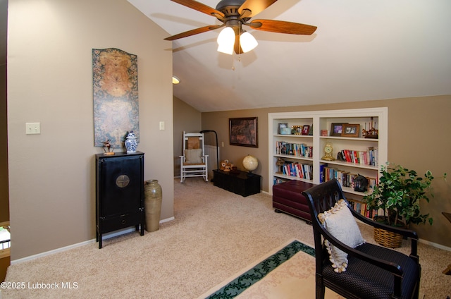 12220 Chicago Ave, Lubbock, TX 79424 - office space featuring carpet, lofted ceiling, and a ceiling fan