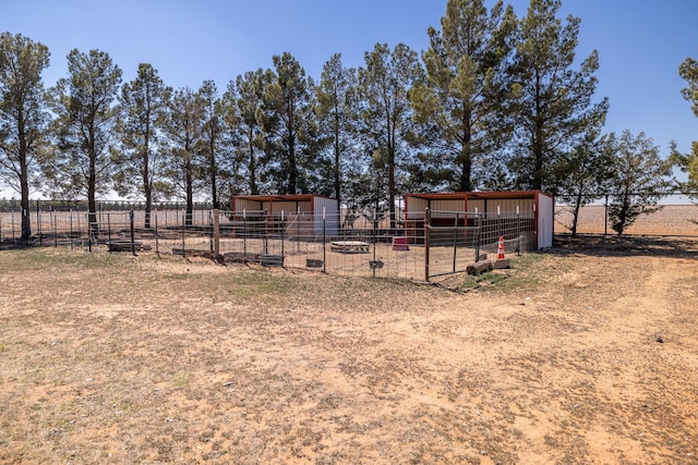 544 S US Highway 87, Wilson, TX 79381 - view of yard with an outdoor structure, a pole building, and an exterior structure
