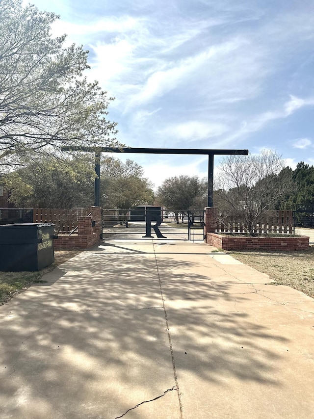 544 S US Highway 87, Wilson, TX 79381 - view of home's community with fence and a gate