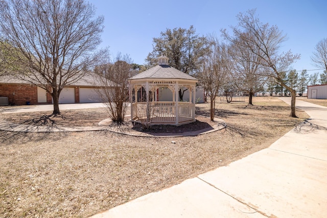 544 S US Highway 87, Wilson, TX 79381 - view of jungle gym featuring a gazebo, central AC unit, and an outbuilding