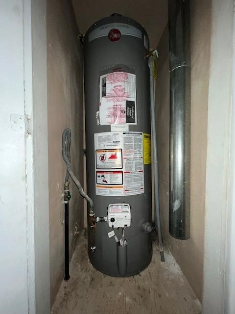 utilities with gas water heater