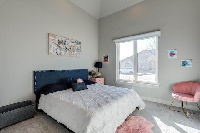 bedroom featuring carpet floors